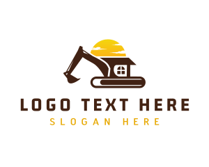 Construction Digger Excavator logo
