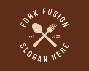 Spoon Fork Utensils logo design