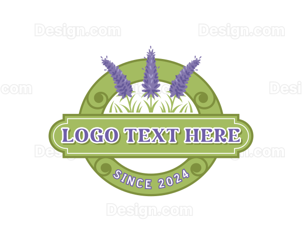 Lavender Flower Garden Logo