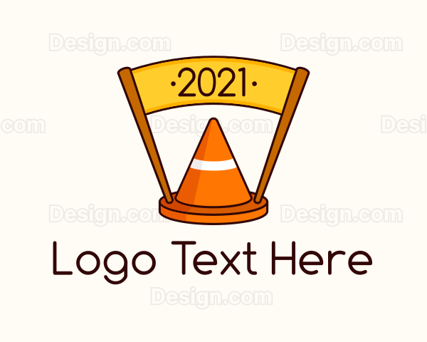 Safety Cone Banner Logo