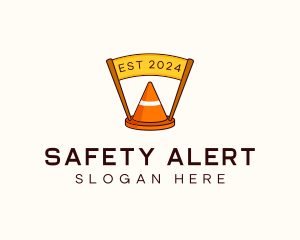 Safety Cone Banner logo design