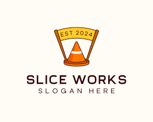 Safety Cone Banner logo design