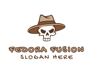 Fedora Skull Hat logo