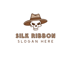 Fedora Skull Hat logo design