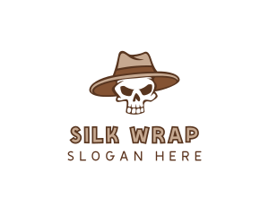 Fedora Skull Hat logo design