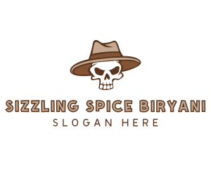 Fedora Skull Hat logo design