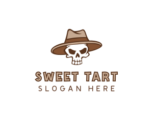 Fedora Skull Hat logo design