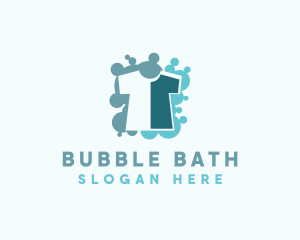 Bubbles Shirt Laundry logo design