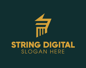 Digital Law Pillar logo design