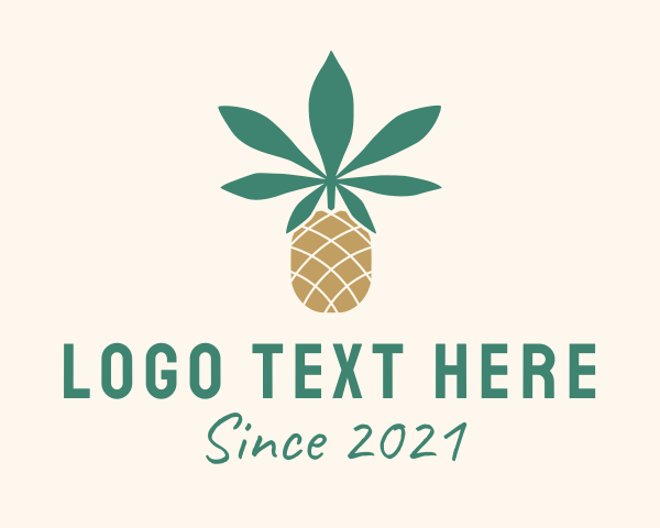 Pineapple logo example 3