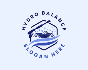 House Hydro Power Wash logo design