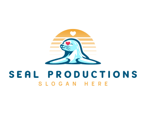 Animal Seal Heart logo
