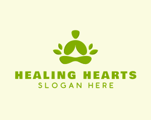 Yoga Healing Meditation logo design