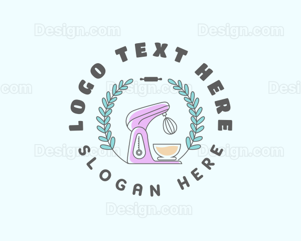 Kitchen Mixer Baking Logo