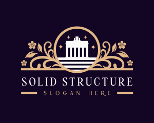 Ancient Landmark Structure logo design