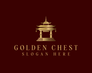 Chinese Temple Architecture logo design