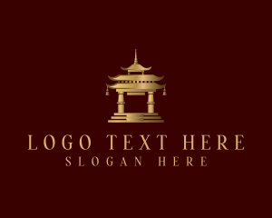 Imperial - Chinese Temple Architecture logo design
