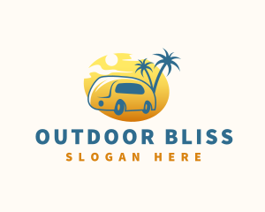 Camping Tour Minivan logo design