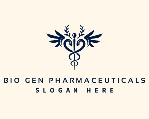 Healthcare Medical Caduceus logo design