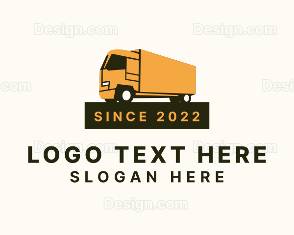 Shipping Box Truck Logo