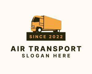 Shipping Box Truck logo design