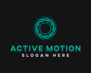 Spiral Motion Vortex logo design