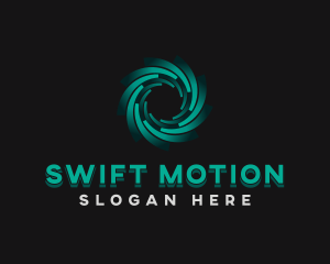 Spiral Motion Vortex logo design