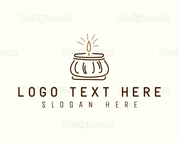 Jar Scented Candle Logo