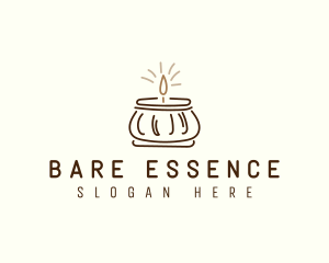 Jar Scented Candle logo design