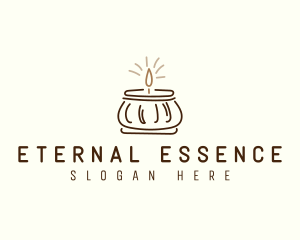 Jar Scented Candle logo design