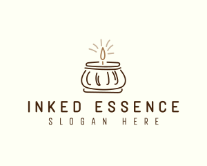 Jar Scented Candle logo design