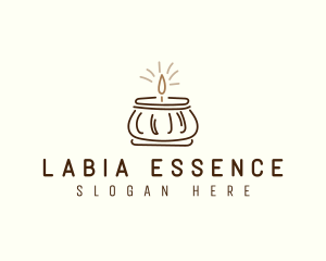 Jar Scented Candle logo design