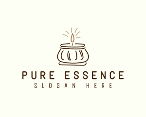 Jar Scented Candle logo design