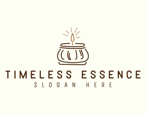 Jar Scented Candle logo design