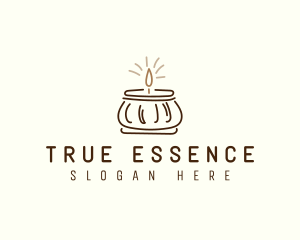 Jar Scented Candle logo design