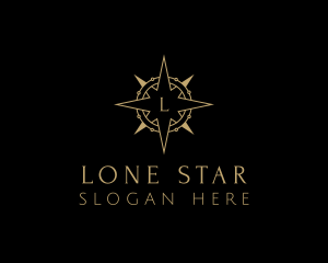 Navigation Star Compass logo design