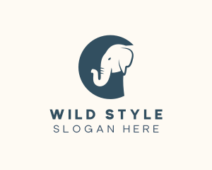 Wild Elephant Circus logo design