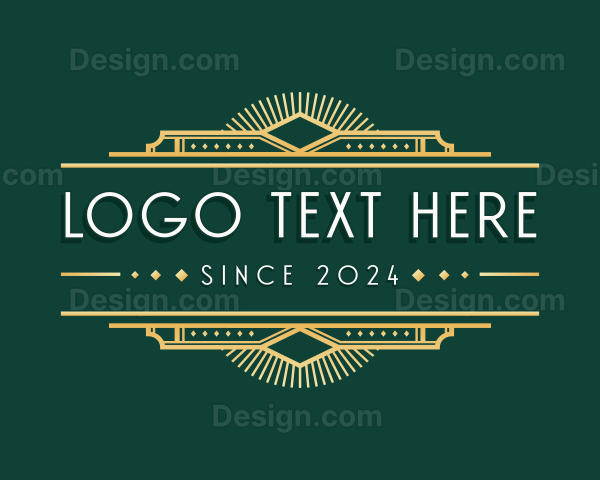 Luxury Art Deco Ornament Logo