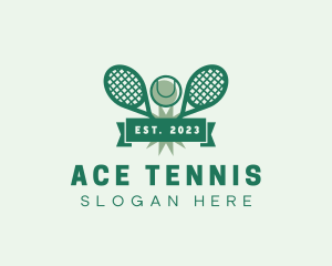 Tennis Tournament Racket logo