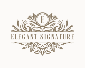 Feminine Boutique Florist  logo design