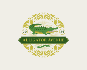 Reptile Crocodile Wildlife logo design