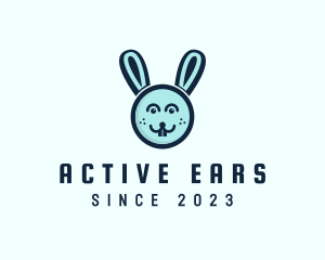 Easter Bunny Face logo design