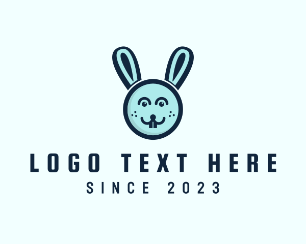 Easter Bunny Face logo