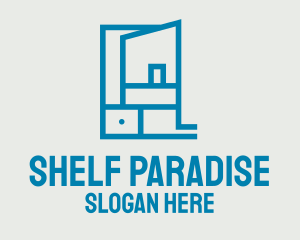 Blue Shelf Storage  logo design