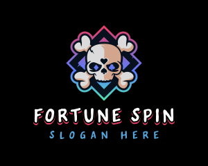 Skull Poker Gambler logo