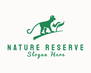 Natural Seedling Monkey logo design