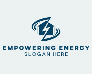 Home Lightning Power logo design