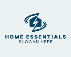 Home Lightning Power logo design