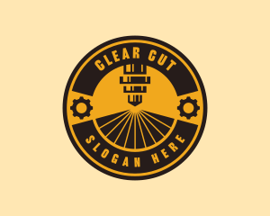 Industrial Laser Machinery logo design