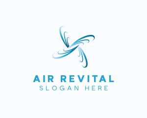 Wind Cooling Ventilation logo design